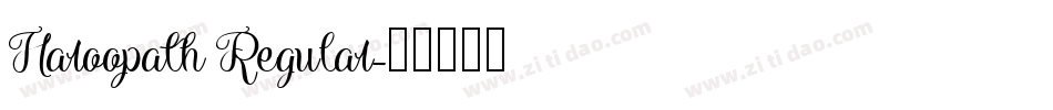 Haroopath Regular字体转换